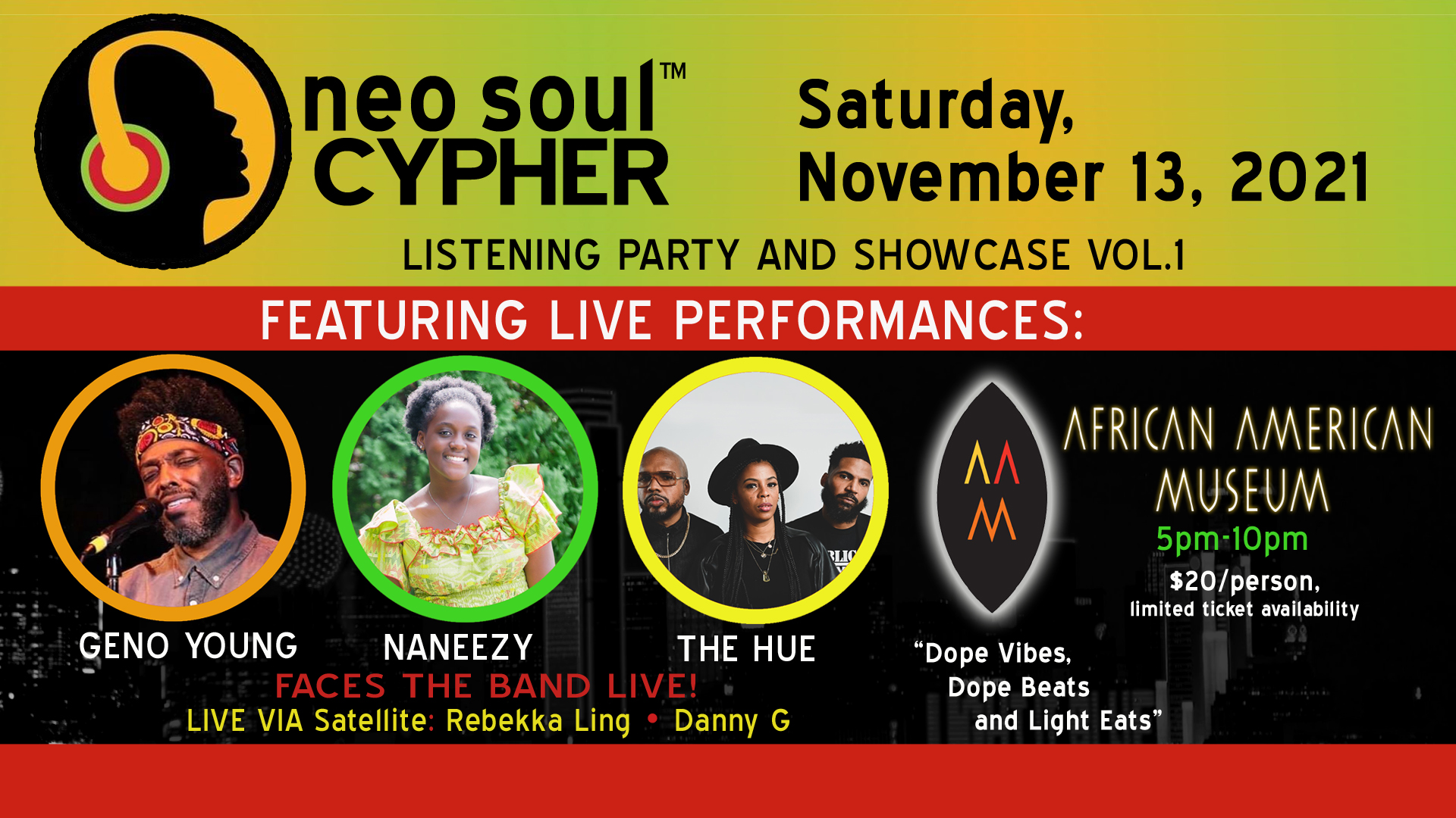 The Neo Soul Cypher Listening Party And Showcase Vol1 Neo Soul Cypher